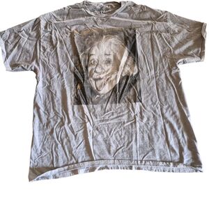 Eddie Bauer Light Gray Graphic Button Down Shirt